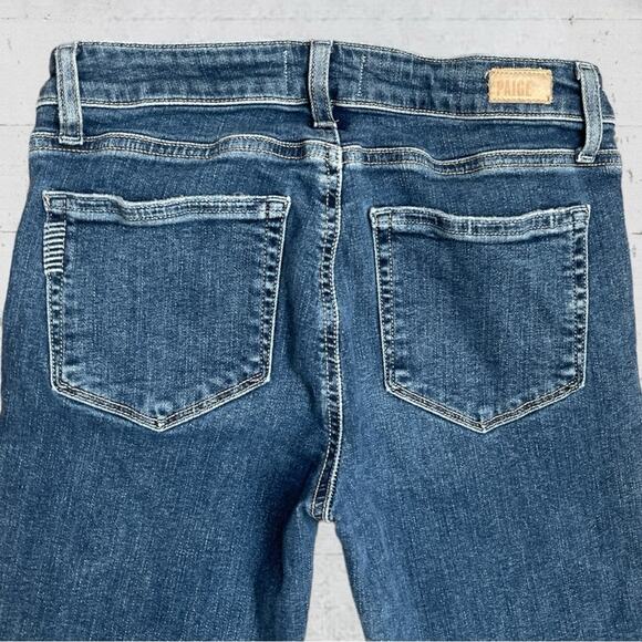 Paige Women's Blue Verdugo Ankle Skinny Jeans With Raw Hem Size 27 - Picture 6 of 12